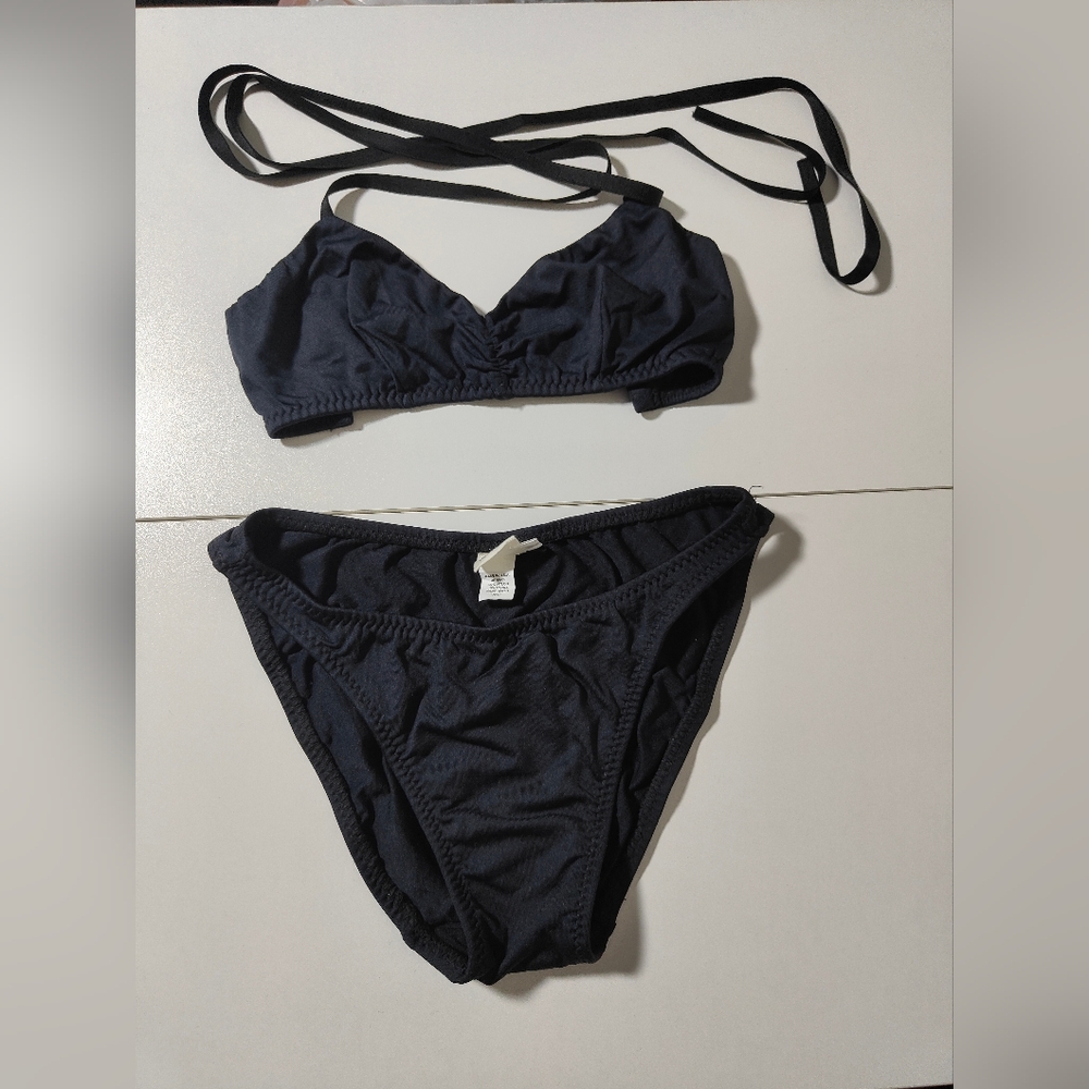 Malia Mills black two piece never used
